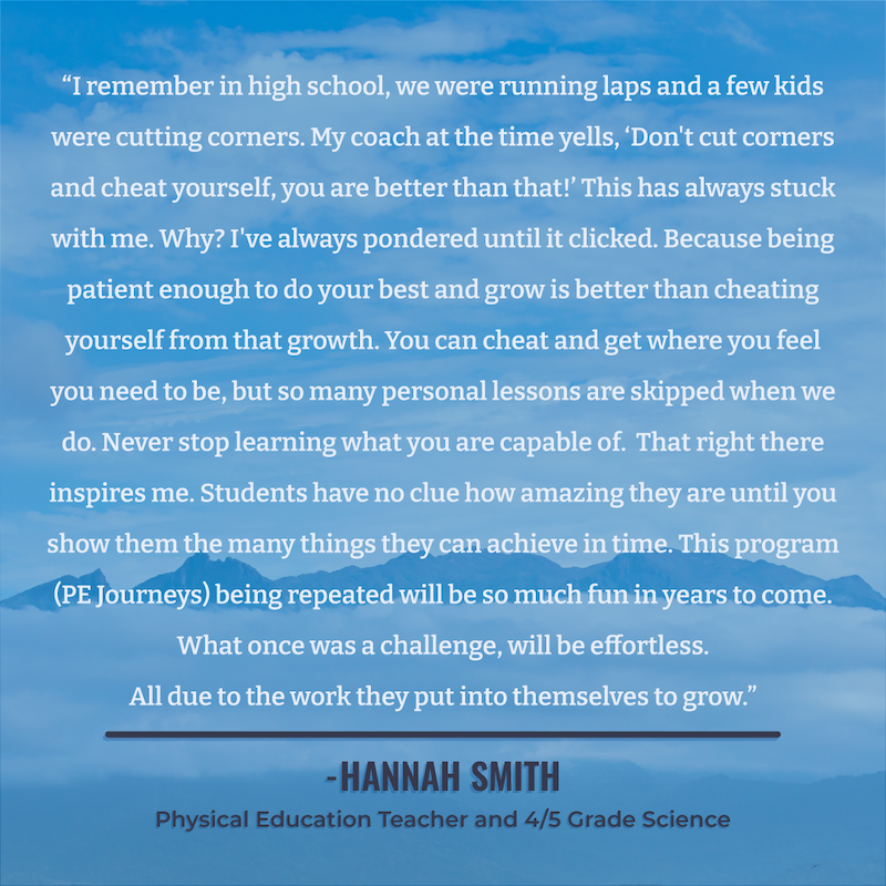 Hannah Smith quote 